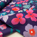 Nerida Hansen Baumwolle Blumen lila