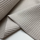 Waffelpiqué Stoff uni hellbeige Cotton Waffle