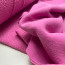 Teddy Boucle Stoff Jackenstoff mit Fleeceabseite pink