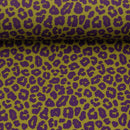 Swafing Cleopatra Jersey Stoff Leo Animalprint lila