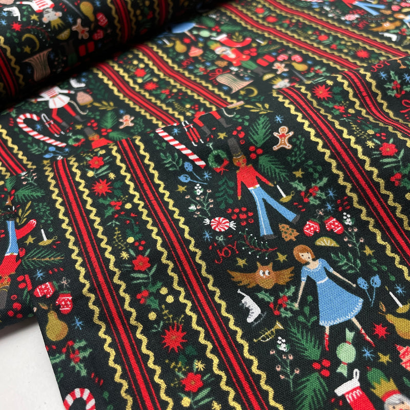 Rifle Paper Holiday Classic Stoff Baumwolle Weihnachten