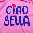 Ciao Bella Jersey Panel Stoff rosa blau
