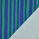 Jennifer  Bouron French Terry Sweat Stoff  Streifen blau grün