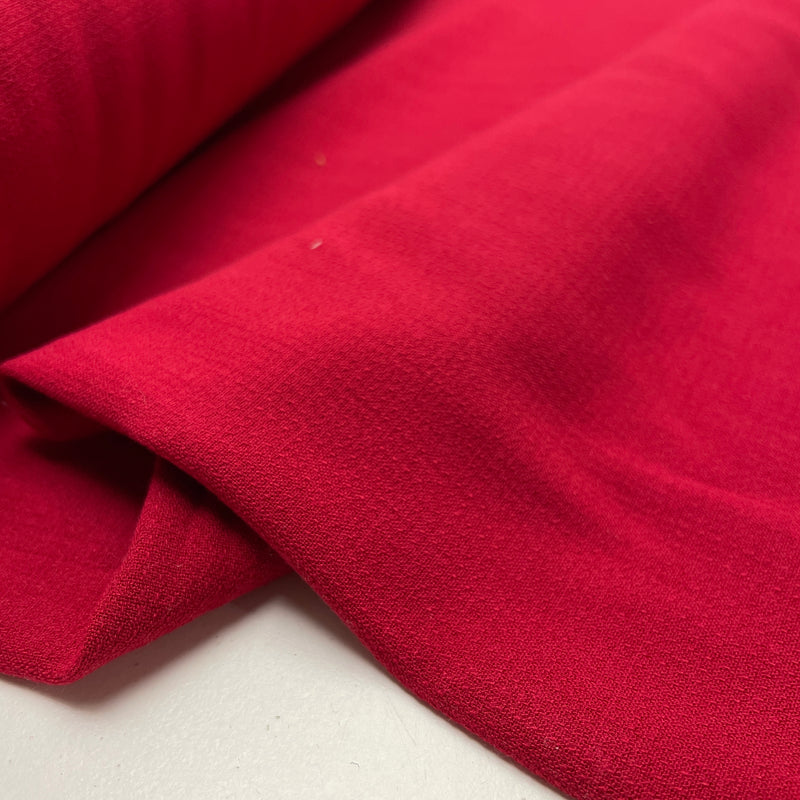 Fibre Mood Viskose Crepe Stoff mit Elastan rot