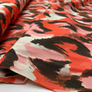 Viskose Stoff Webware Animal Print orange