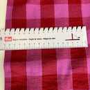 Dyed Baumwolle Stoff Karo kariert pink