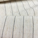 Swafing Landshut Leinen Viskose Stoff Streifen naturweiß schwarz