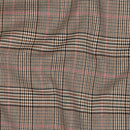 Tartan Check Bekleidungsstoff Stoff kariert beige rosa