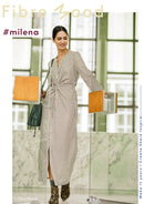 Fibre Mood Baumwolle Stoff Streifen grün