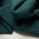 Boucle Stoff Jackenstoff petrol