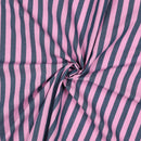 Dyed Baumwolle Stoff Streifen blau rosa