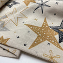 Swafing Christmas Canvas Stoff Weihnachten beige