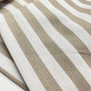 Denim Jeans leichte Baumwolle Stoff Streifen beige weiß