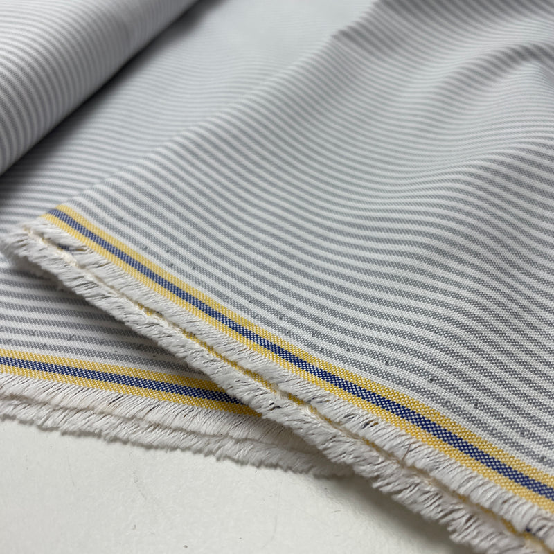 Westfalenstoffe Stoff Lyon Baumwolle Streifen hellgrau