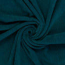 Swafing Juna Sweat Cord Stoff mit Elasthan petrol