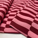 Viskose Ecovero Stoff Webware Muster rosa rot