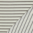 Kurzfloorfrottee Frottee Streifen ecru/taupe