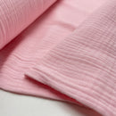 Swafing Jenke Musselin Stoff Double Gauze Baumwolle rosa