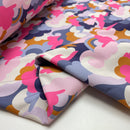 Softshell Stoff Muster pink bunt