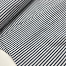 Jersey Stoff Streifen blau weiß