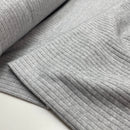 Viskose Strick Stoff hellgrau