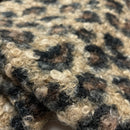 Boucle Stoff Jackenstoff Leo braun