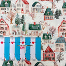 Westfalen Stoff Baumwolle Trondheim Weihnachten Häuser