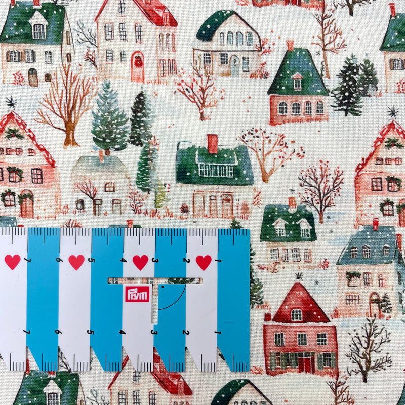 Westfalen Stoff Baumwolle Trondheim Weihnachten Häuser