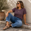 Swafing Leonore Rippjersey Stoff Leo rose
