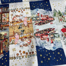 Westfalen Stoffe Baumwolle Weihnachten Adventskalender blau Säckchen