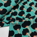 Nerida Hansen Ecovero Stoff Viskose Blumen mint