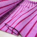 Kurzfloorfrottee Frottee Streifen rosa pink