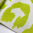 Viskose Crinkle Stoff Webware Muster grün gelb