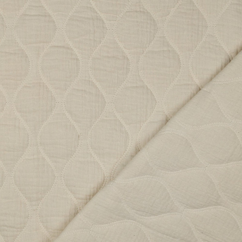 Jacken Doubleface Musselin Stepp Stoff Stepper offwhite