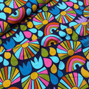 Karina + Kind Jersey Stoff retro bunt