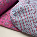 Jacken Doubleface Musselin Stepp Stoff Stepper rosa blau