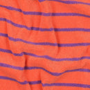 Kurzfloorfrottee Frottee Streifen orange lila