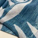 Swafing Ira Leinen Baumwolle Stoff Blumen Muster blau