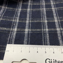 Baumwoll Flanell Stoff Swafing Maverick dunkelblau kariert