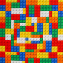 Swafing Canvas Stoff Bausteine bunt