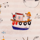 Swafing Nils Jersey Stoff Kinderprint Boote Streifen