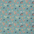 Swafing Spring Baumwolle Stoff Hühner blau