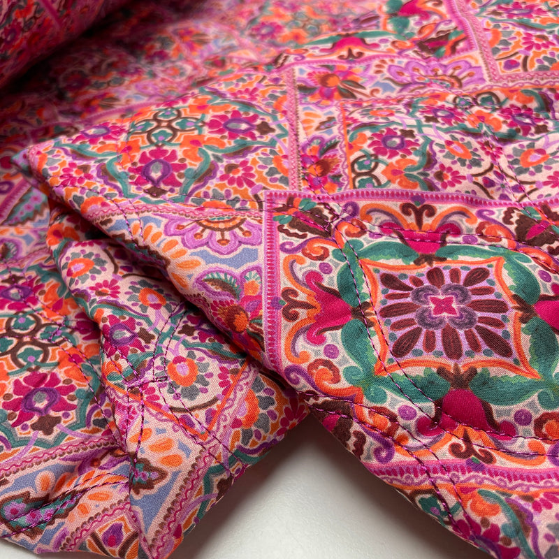 Jacken Baumwolle Voile Stepp Stoff Stepper pink