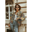 Gobelin Stoff Blumen Muster bunt