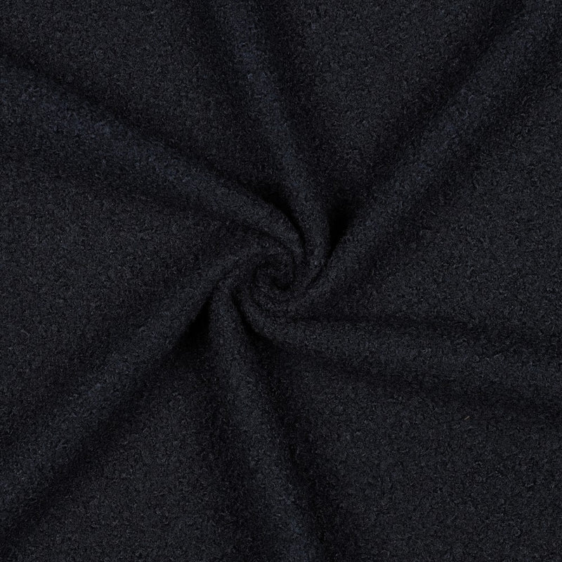 Boucle Stoff Jackenstoff dunkelblau
