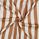Regenmantel Outdoor Stoff wasserabweisend gestreift braun