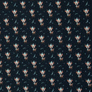 Swafing Holly French Terry Sweat Stoff Weihnachten dunkelblau