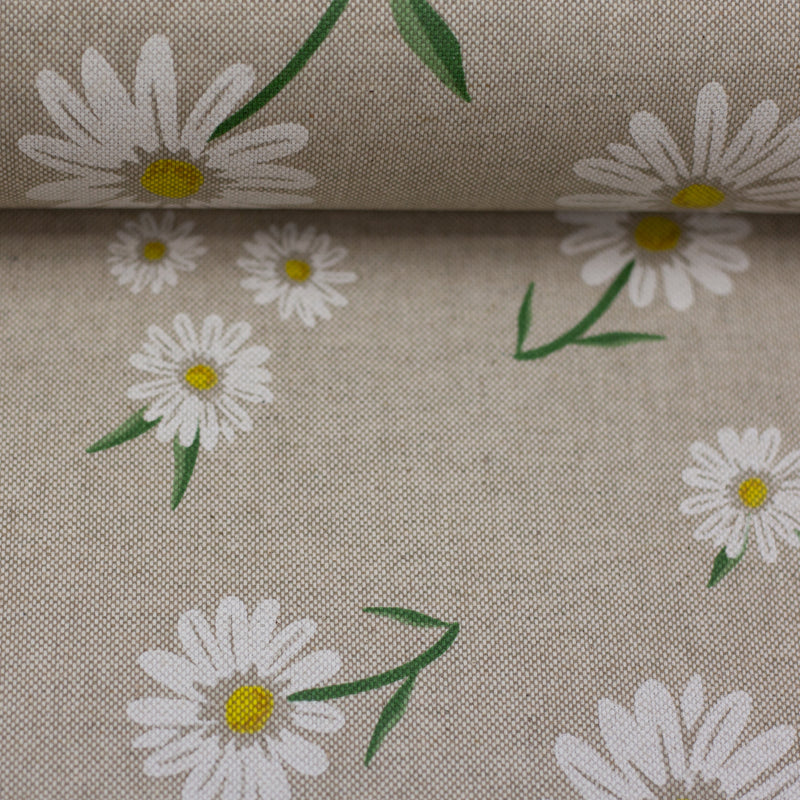 Beschichtete Baumwolle Stoff  Blumen beige  Swafing Balingen