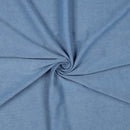 Denim French Terry Sweat Stoff mittel blau