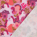 Poppy Jersey Stoff Einhorn pink